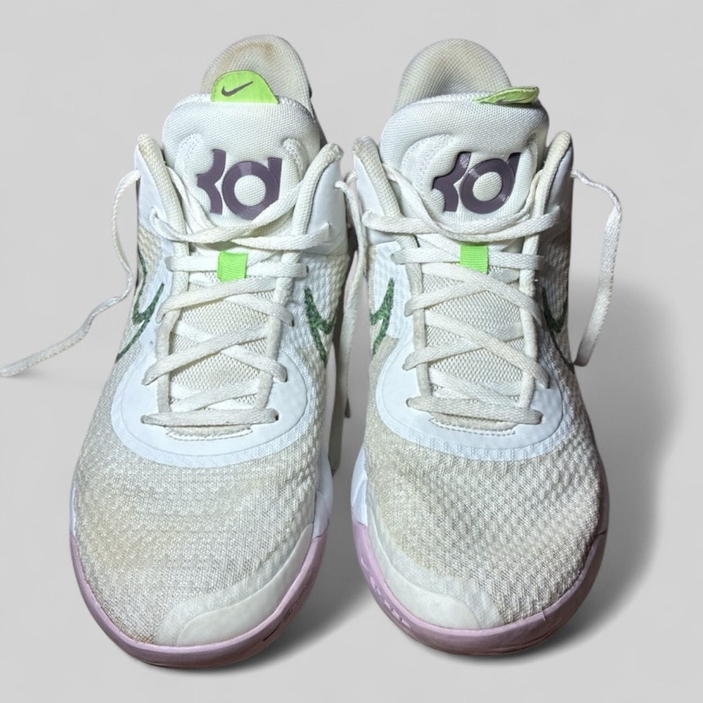Nike KD 15 Men’s 11.5 White Green Pink Basketball Shoes DJ6921-100